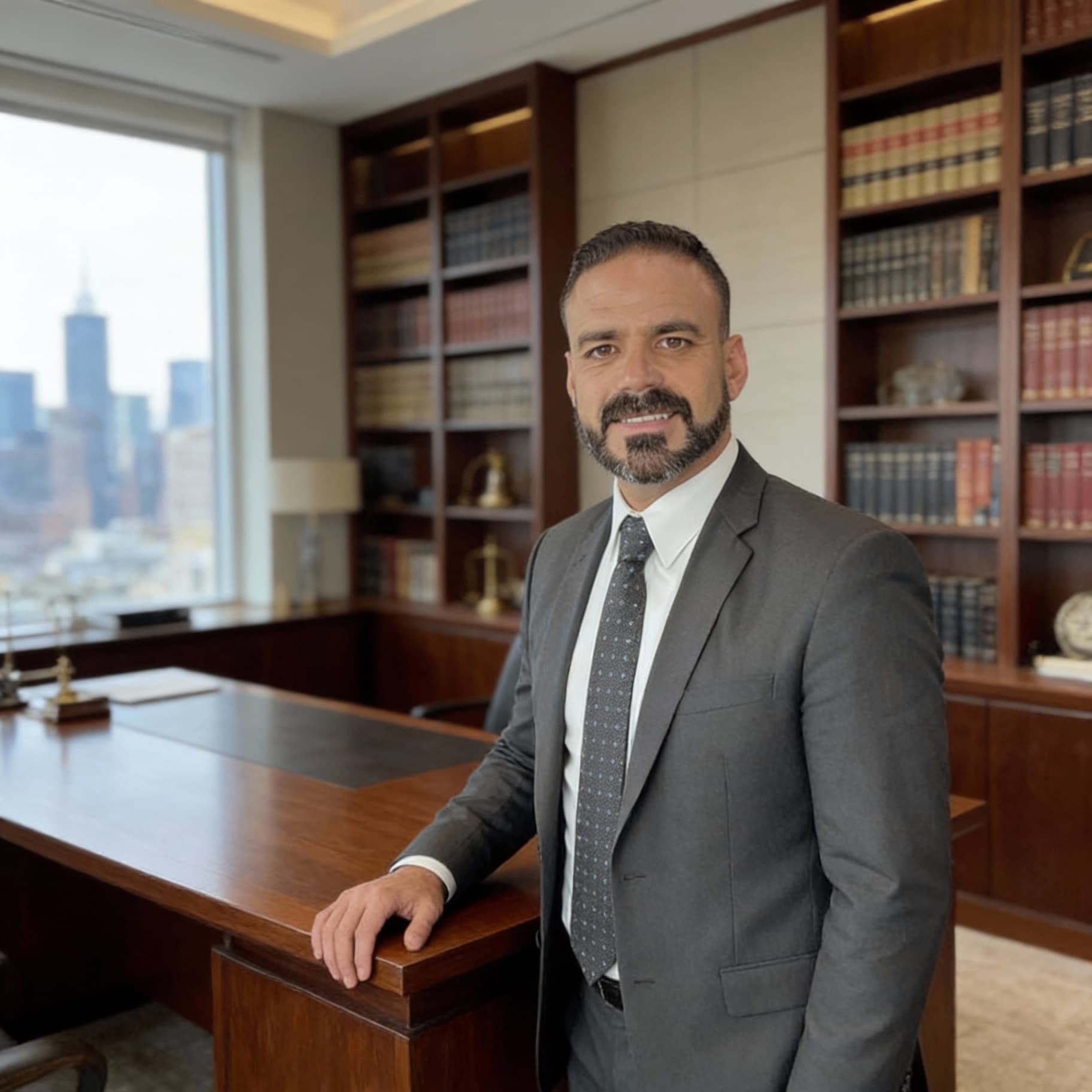 Santino Ruiz, Esq. in his law office